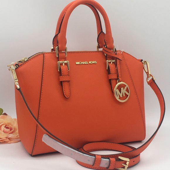 MICHAEL KORS CIARA MD MESSENGER CLEMENTINE - Picture 2 of 8